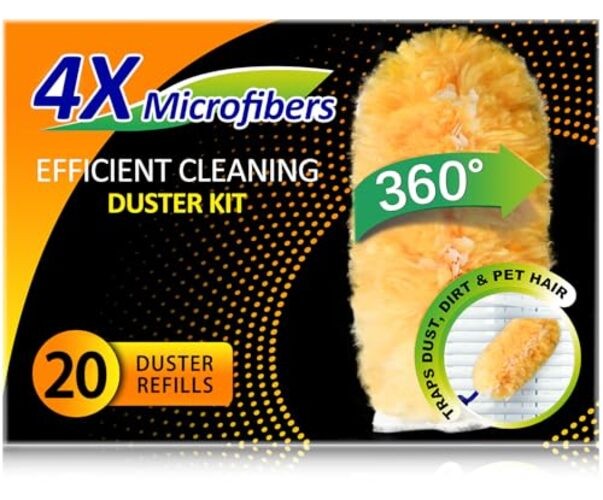 Heavy Duty Multi Surface 360°Heavy 20 Count with Extendable Handle (Pack of 1)