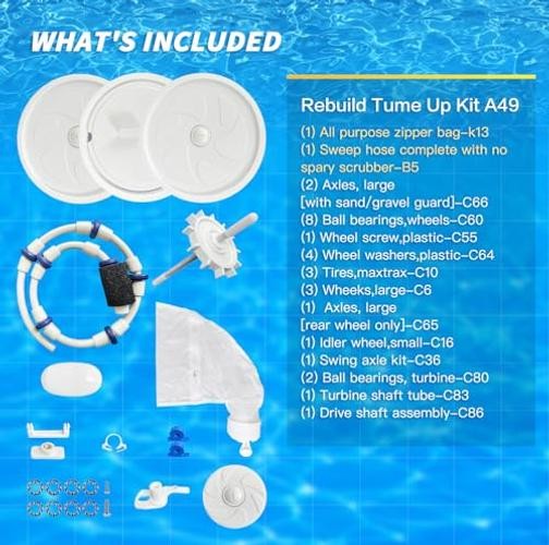 Polaris 280 Pool Cleaner Kit Replacement – Pool Cleaner Parts Fit for Polaris