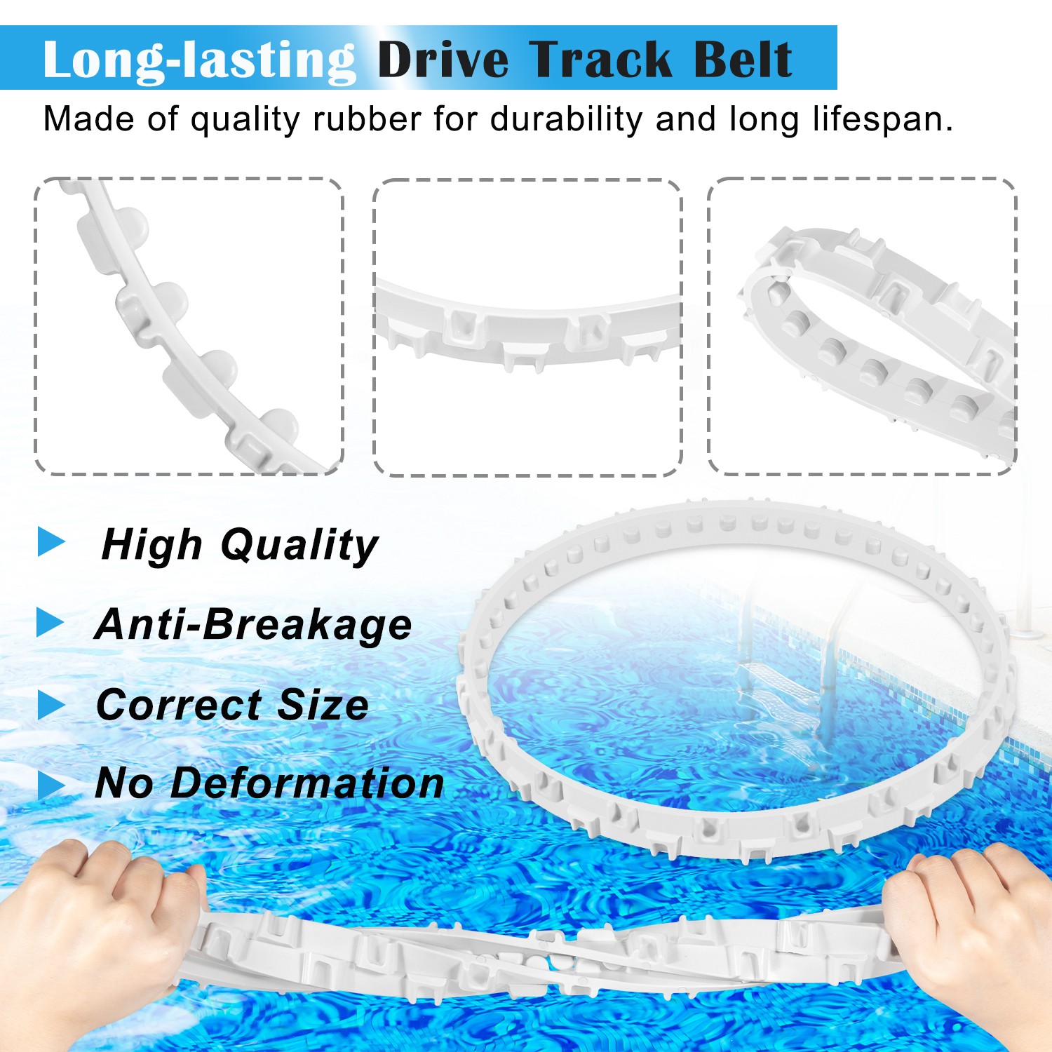 RCX97501GR Drive Track Belt Replace for Hayward SharkVac XL Robotic Pool Cleaner