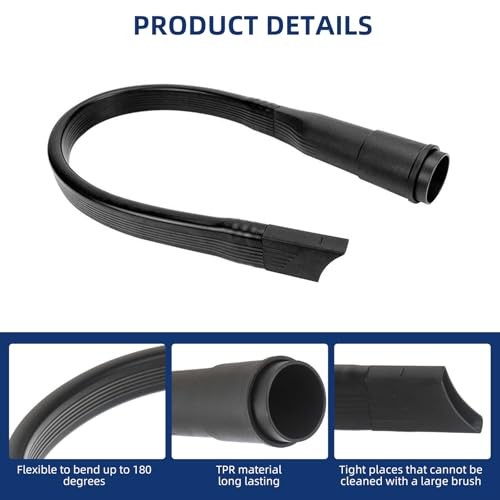 25&Prime; Flexible Vacuum Crevice Attachment Tool for Vacuum Hoses All 1-1/4&Prime; or 1