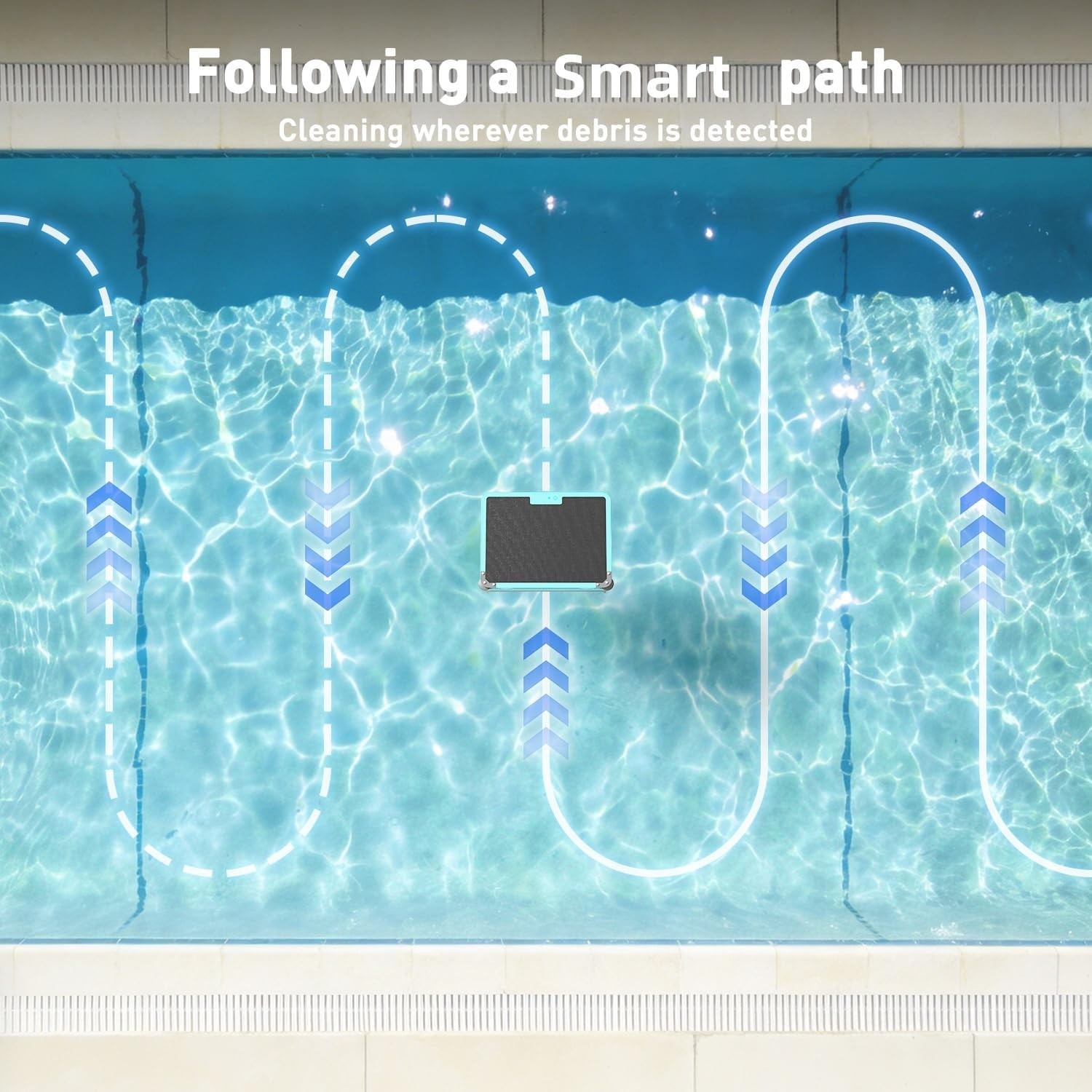 Over-Ground Robotic Pool Cleaner,APP Support, Solar Powered & Battery-Powered…