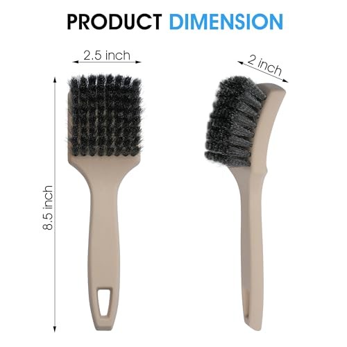 8.5 Inch Heavy-Duty Tire Cleaning Brush – Ergonomic Steel Wire Scrub for