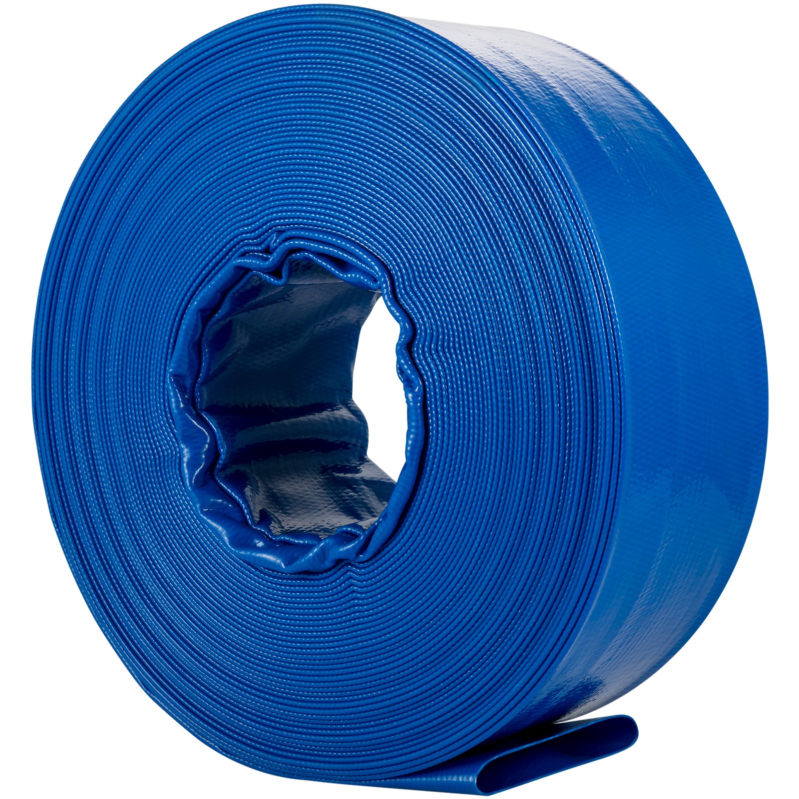 Uimoso Discharge Hose Lay Flat Hose 2&Prime; x 105&prime; PVC Backwash Drain Hose w/Clamp