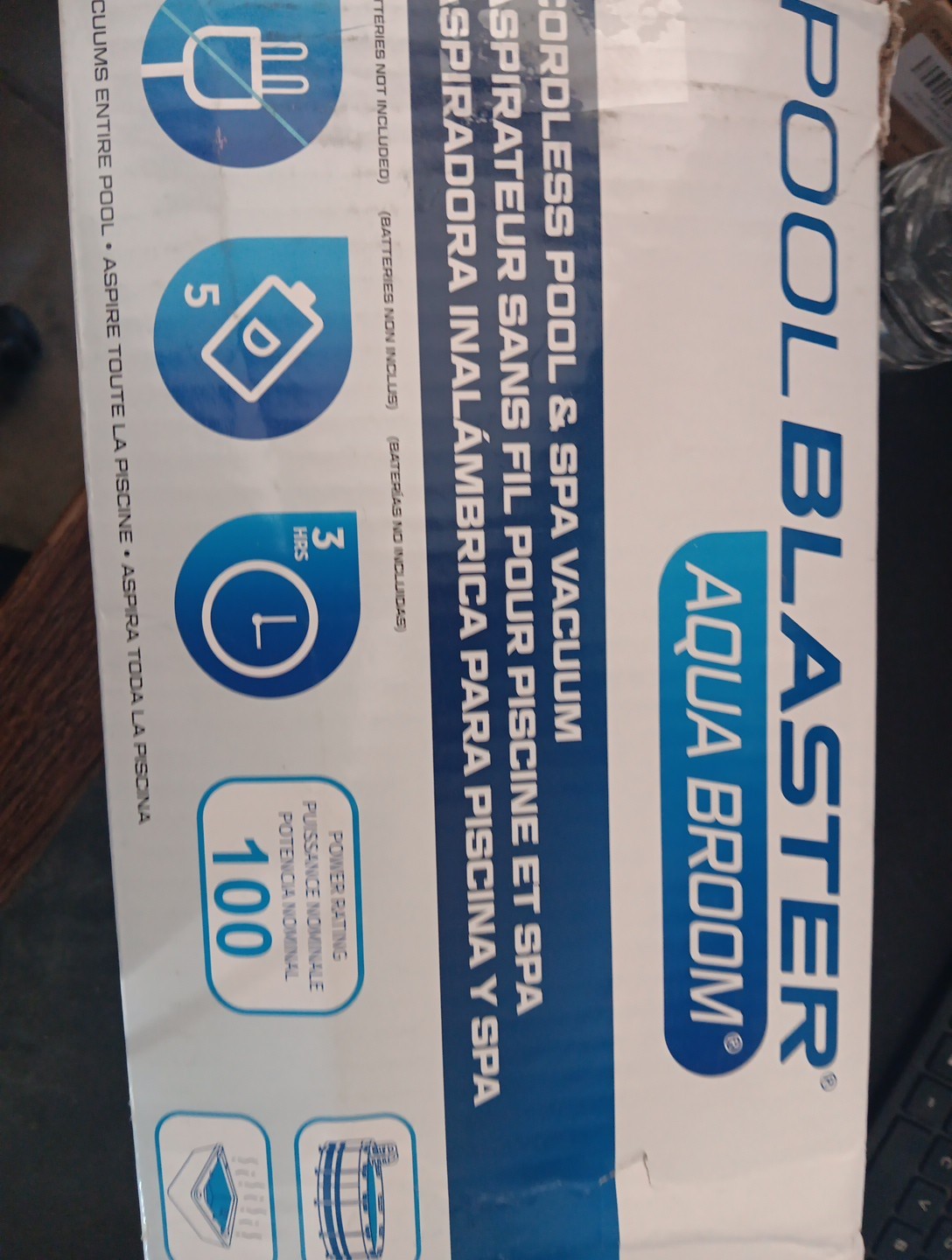 Pool Blaster Aqua Broom Cleaner Open Box Store Return Free Shipping E3