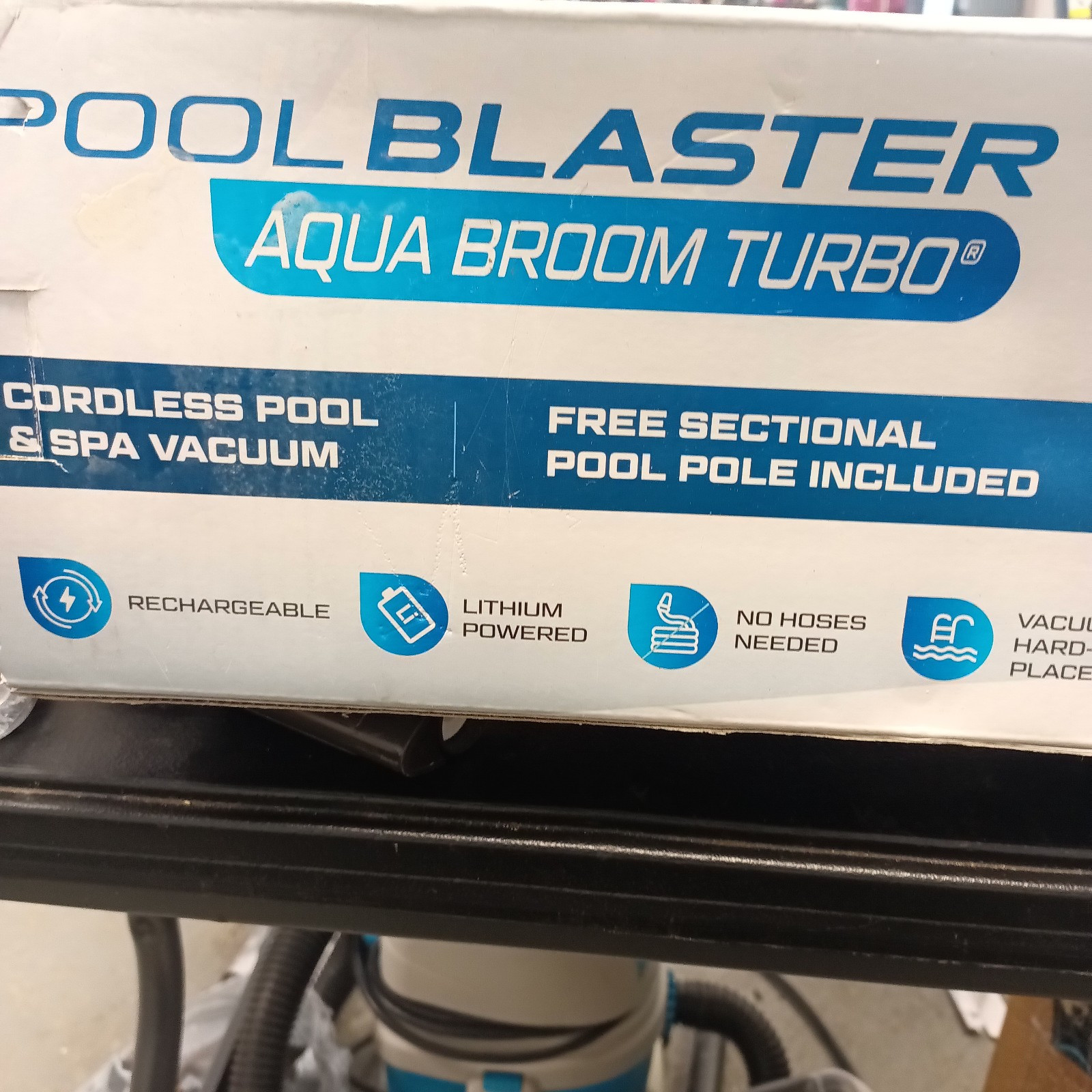 Pool Blaster Aqua Broom Turbo Cordless Rechargeable Pool and Spa Vacuum NIB