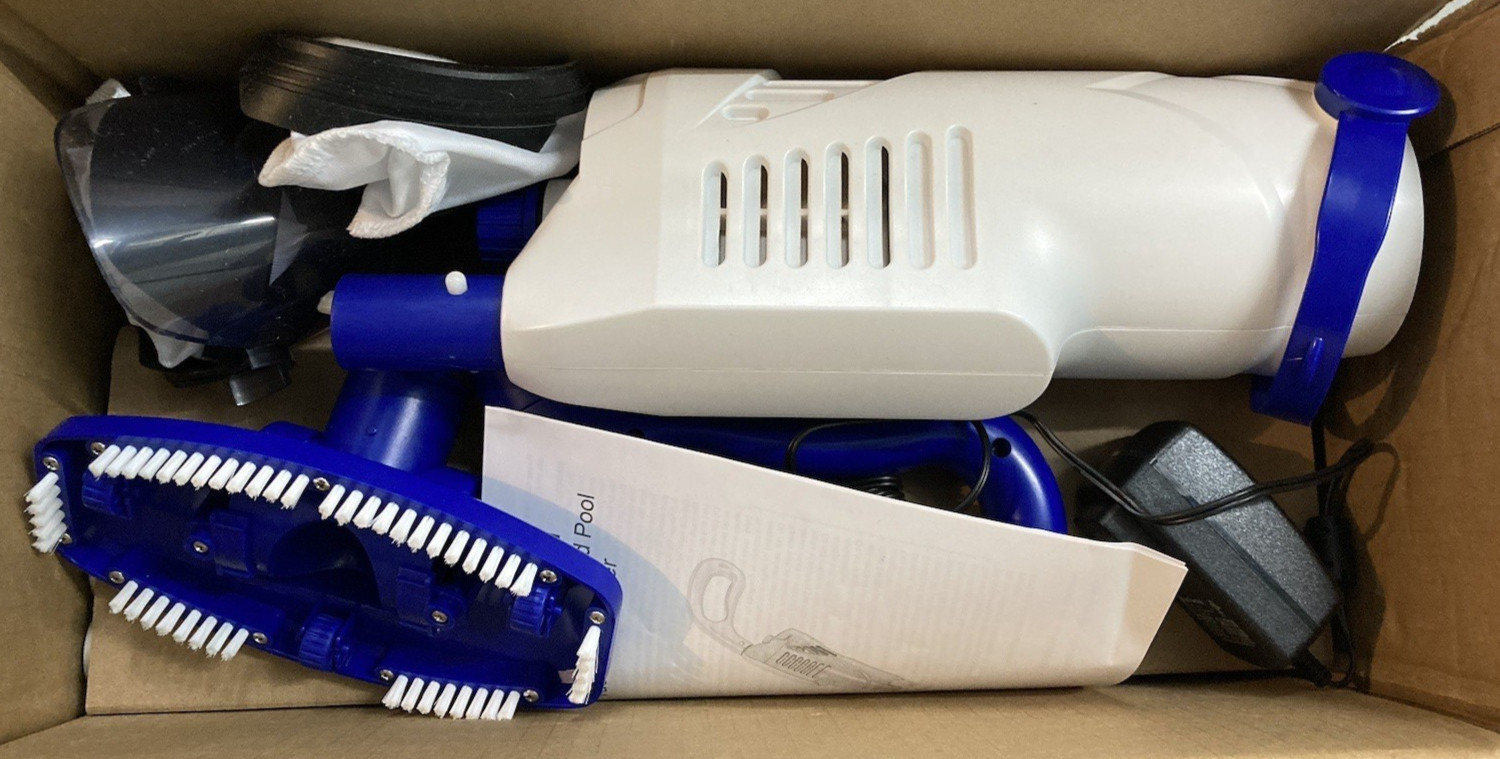 Little Shark Pool Vacuum for Above Ground Pool, Hot Tub Vacuum with 60w Motor
