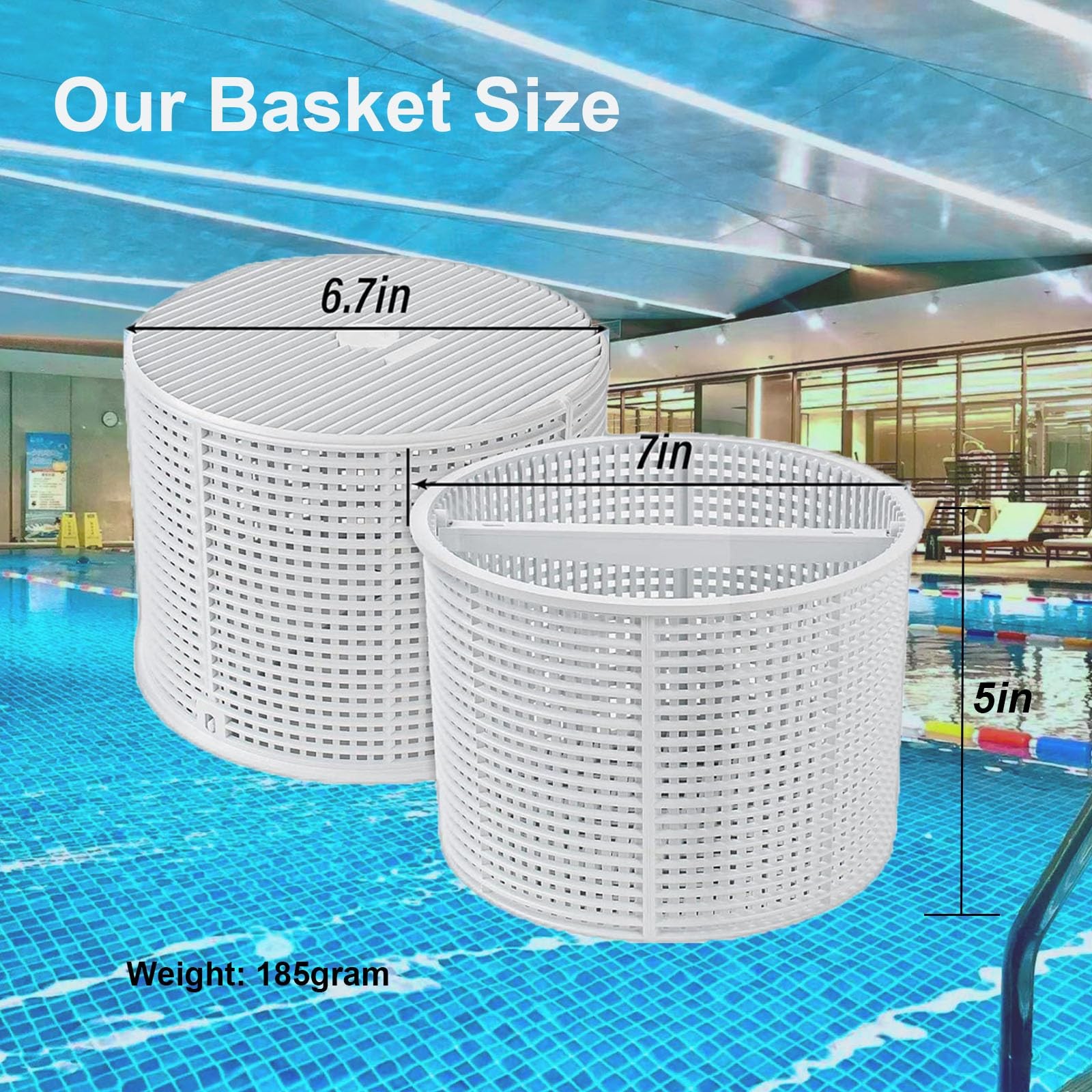 Pool Skimmer Basket Replacement Heavy Duty ABS Plastic For Hayward SP1082