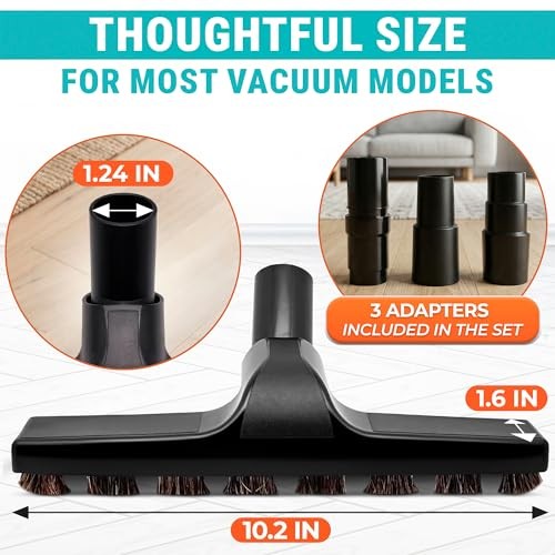 Horsehair Vacuum Brush Attachment/4 – Vacuum Attachments with 3 Hose 1