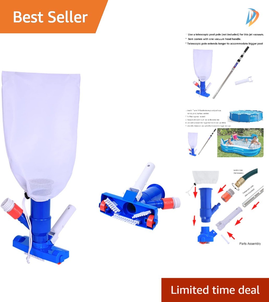 Easy-To-Use Manual Jet Vacuum Cleaner for Pools – Ideal for Seasonal Maintenance