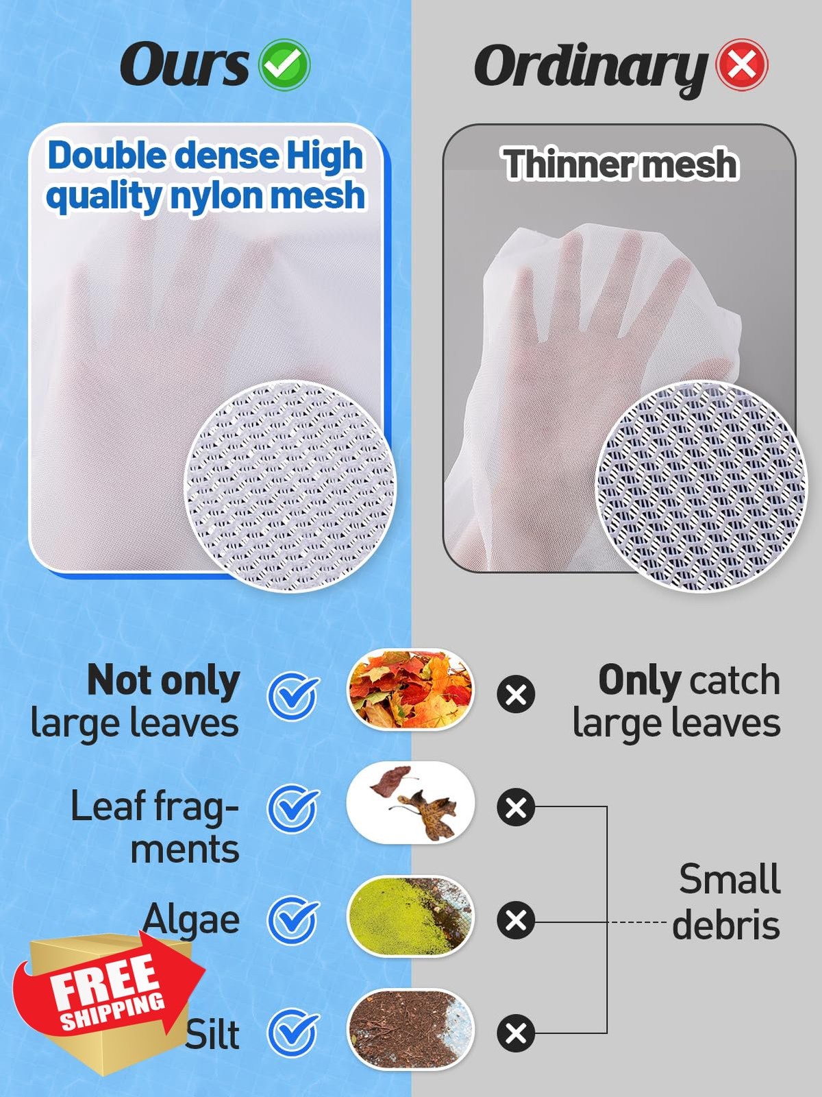 PAMASE 4x Pool Cleaner Bags 16&Prime;x24&Prime;