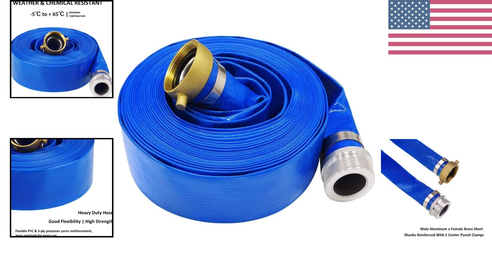 Heavy Duty 50 FT PVC Pool Backwash Hose – Flexible, Reliable, and Easy to Store