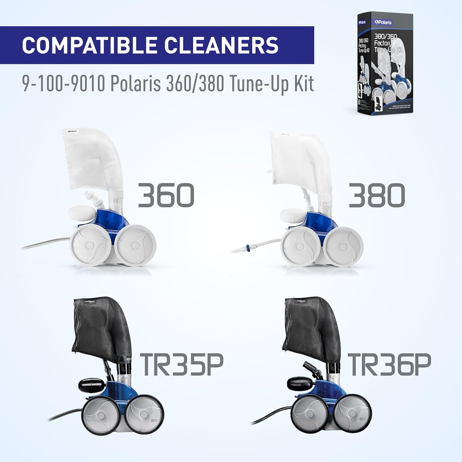 Polaris Genuine Parts 380/360 Factory Tune up Kit, 9-100-9010 | Compatable with