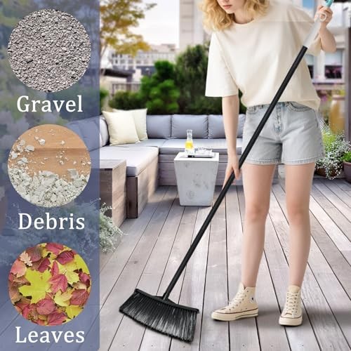 Outdoor Broom for Cleaning Floor – Outside Brooms, Heavy Duty Outdoor Broom