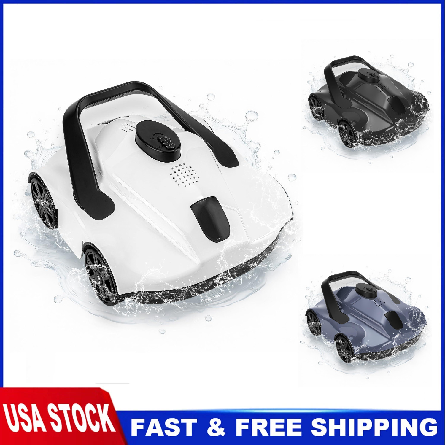 ✨Robotic Pool Cleaners Cordless for Above Ground Pools Portable 130 Min Runtime