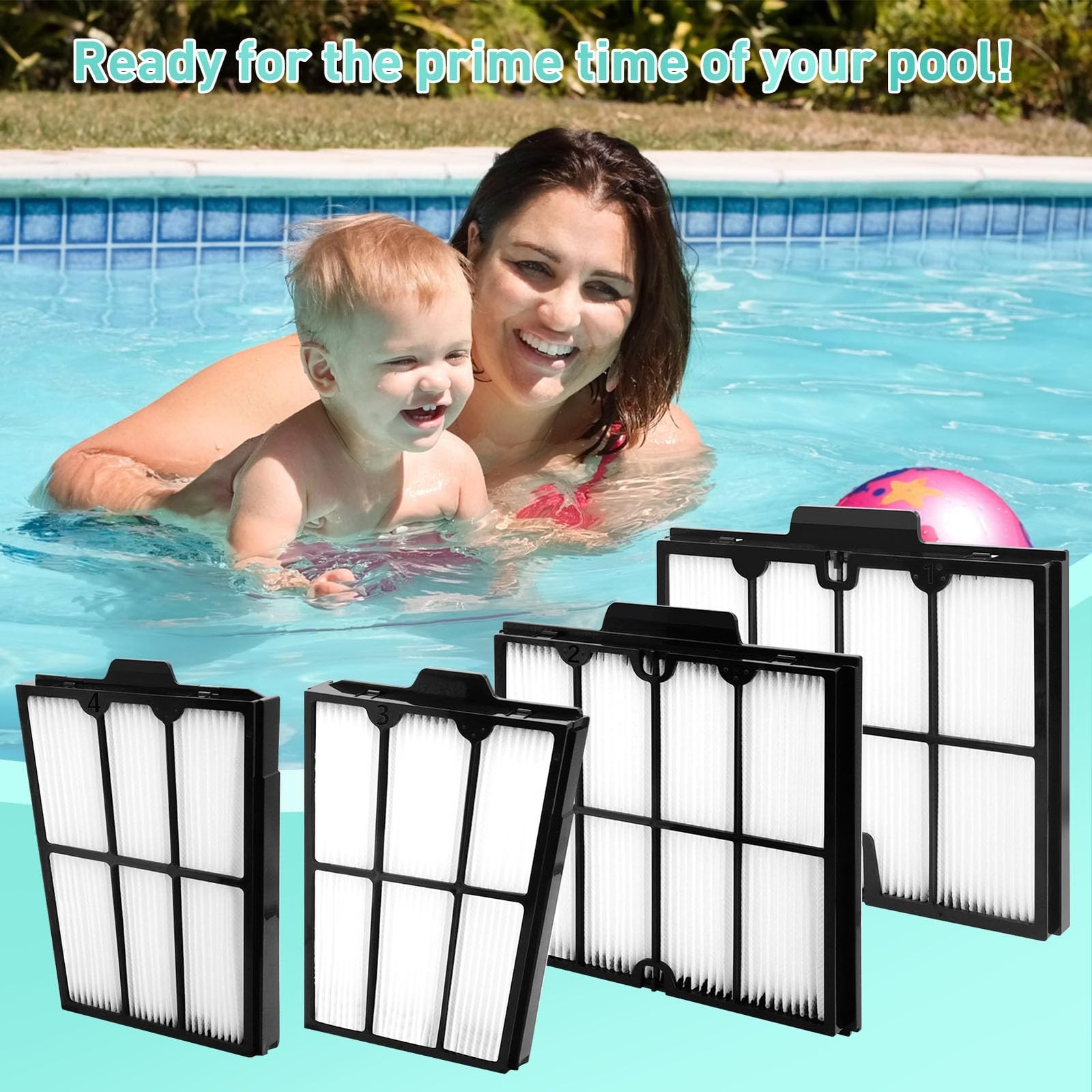Ultra-Fine Filter Panels Compatible with Dolphin Robotic Pool…