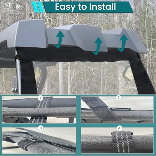 Polaris RZR XP 900 Rear Window,Rear Windshield, Canvas Soft Full Back Window