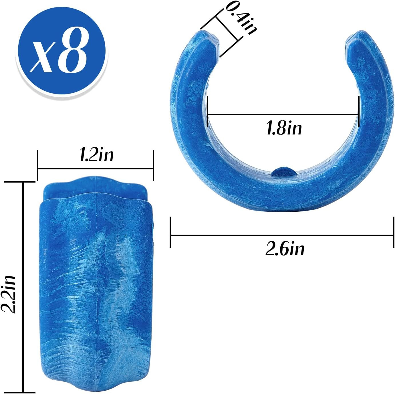 8 Pack Pool Cleaner Hose Weight Compatible with Zodiac Baracuda W83247, X70105 P