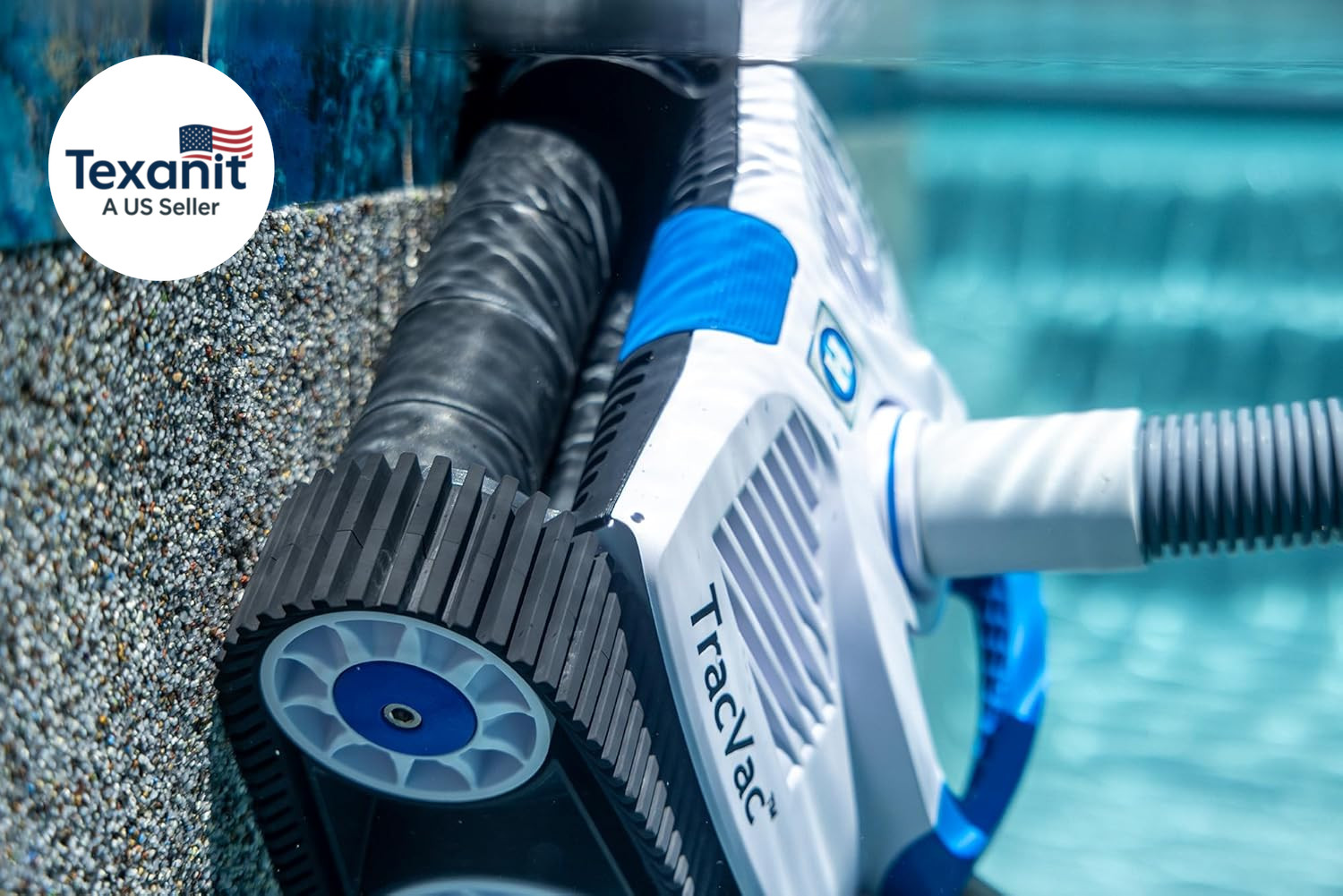 Tracvac Lightweight Automatic Suction Vacuum Cleaner for Inground Pools with Hos