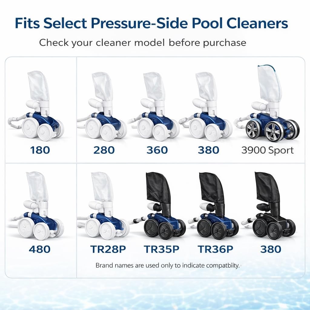 Tail Sweep Pro Replacement, Pool Cleaner Tail Scrubber Kit with 9 Foam Scrubb…
