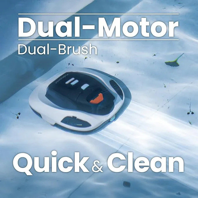 Vidapool Robotic Pool Vacuum – Battery Cleaner for Flat Pools