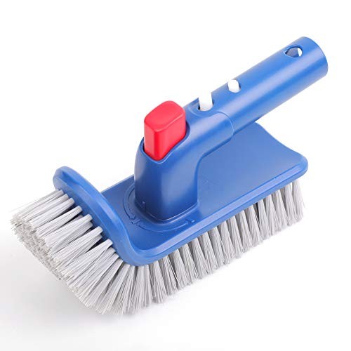 Pool Brush Head for Cleaning Walls,Steps & Corners,Rotatable Hand Scrub