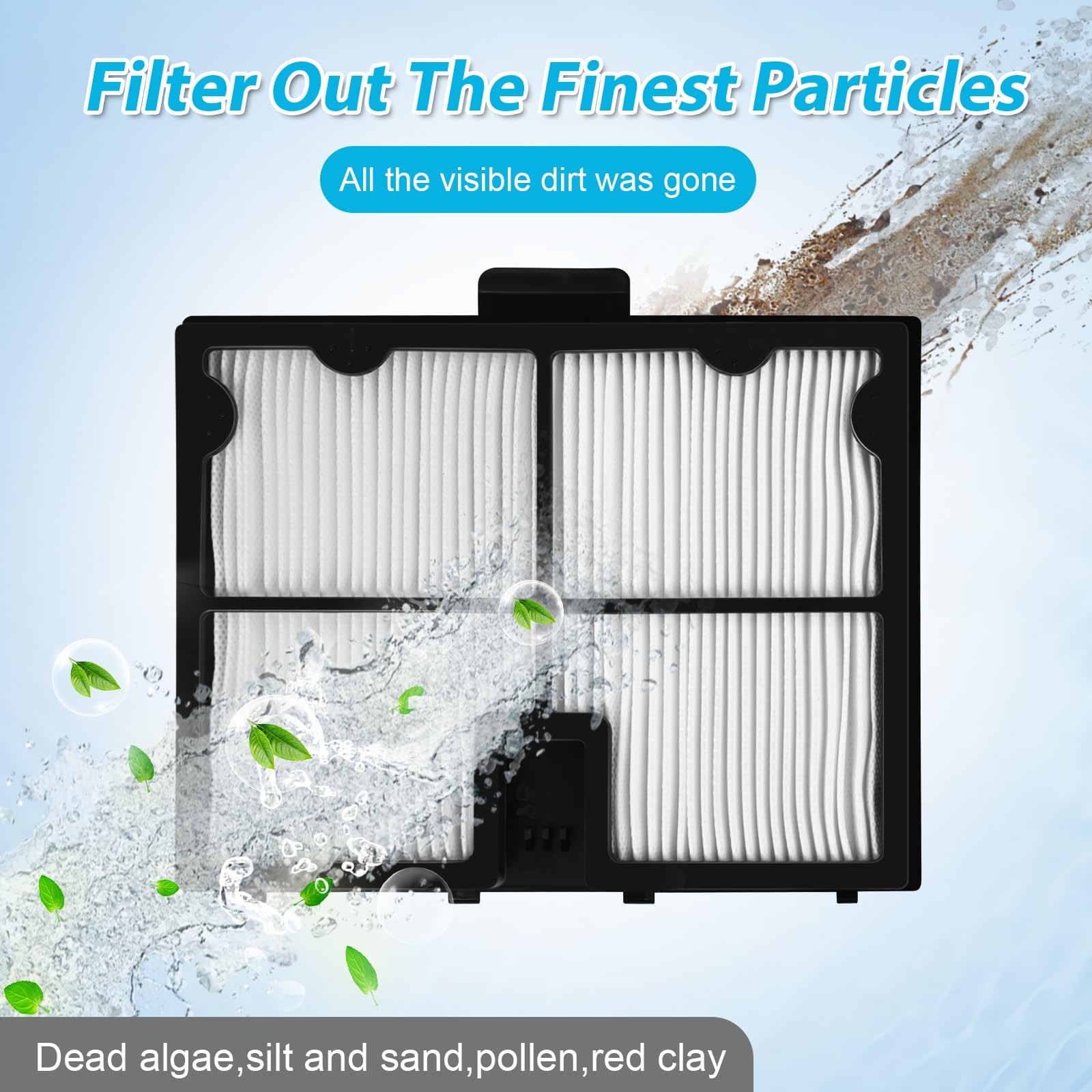Ultra-Fine Filter Panels for Dolphin Pool Cleaners Active 10, E10, E20, S50