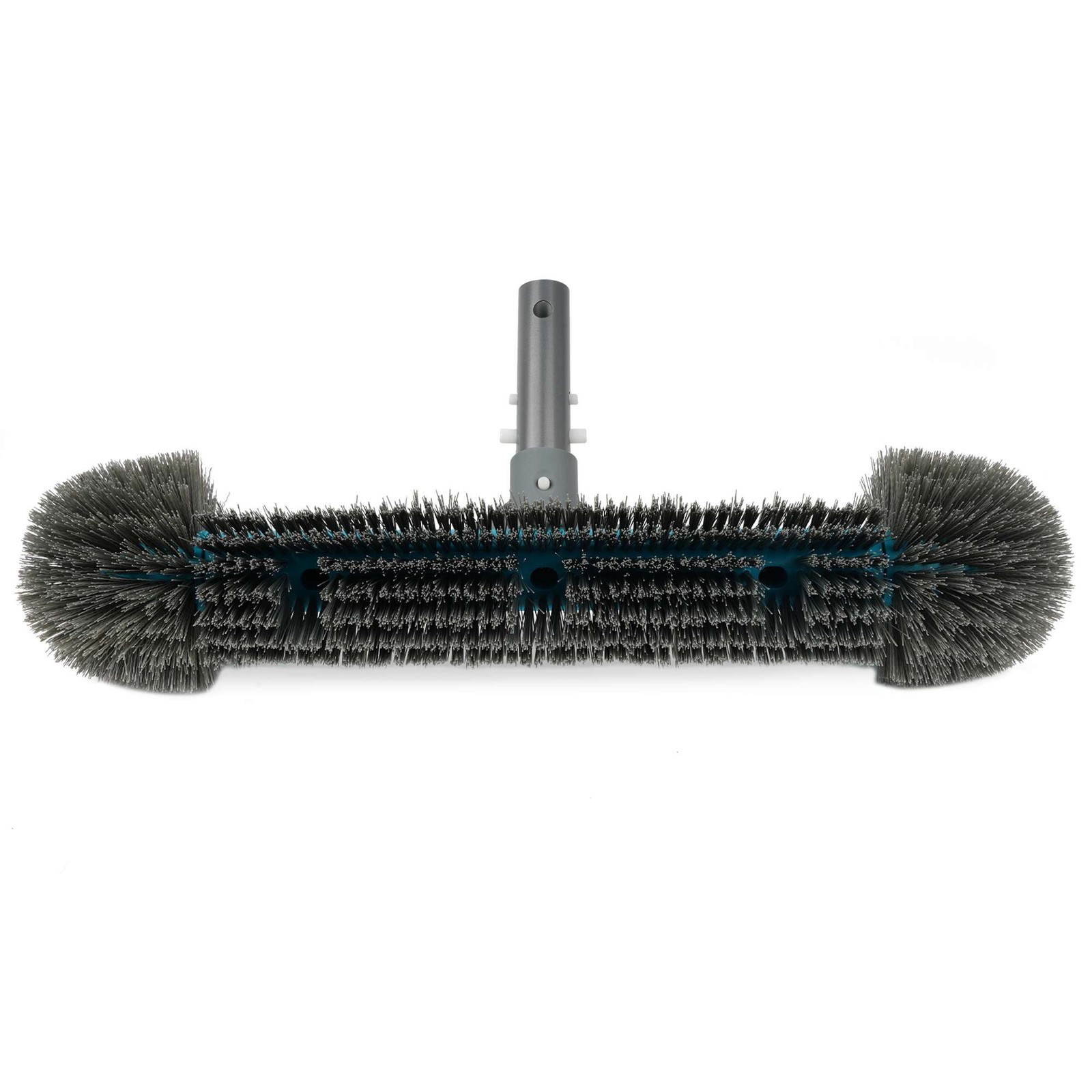 Teal & Gray 20&Prime; Pool Wall Brush With PP Side Bristles