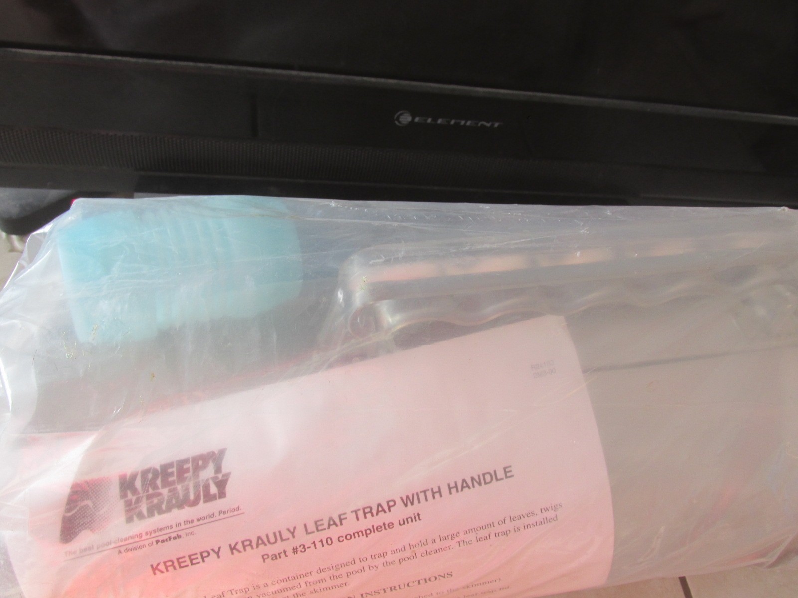 Pentair Leaf Trap Kreepy Krauly Cleaner 186 R211084K New