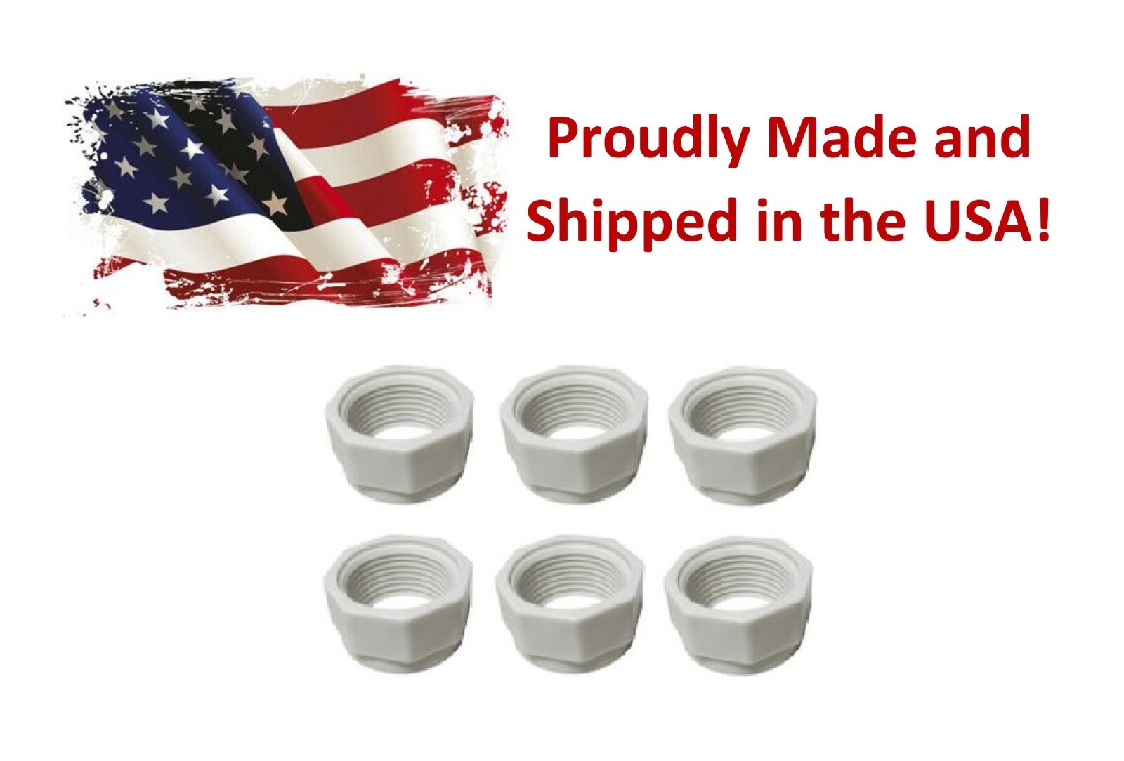 6 Pack Feed Hose Nut Replacement For Polaris Cleaners 180 280 380 480 D15 D-15