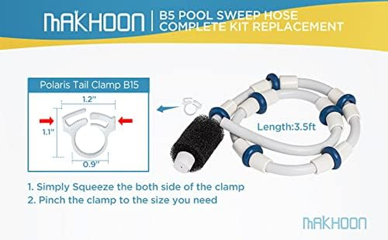 Automatic Pool Cleaner Sweep Hose Complete B5 Replacement Compatible with Polari