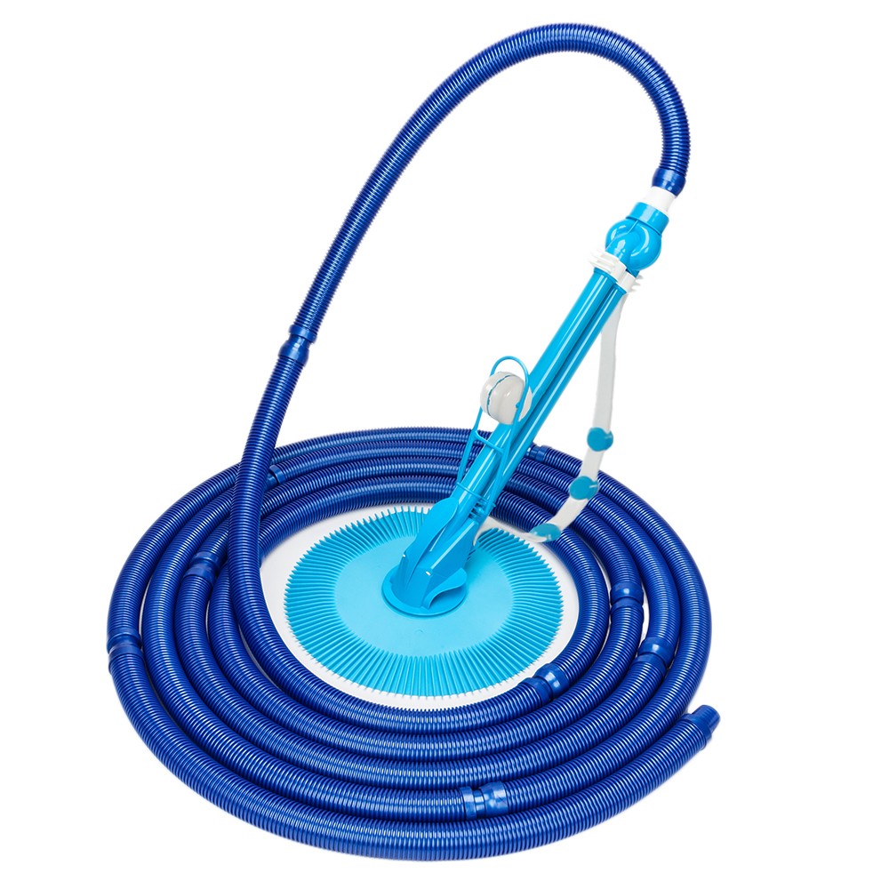 Automatic Swimming Pool Vacuum Cleaner Inground Above Ground & Hose Set Blue