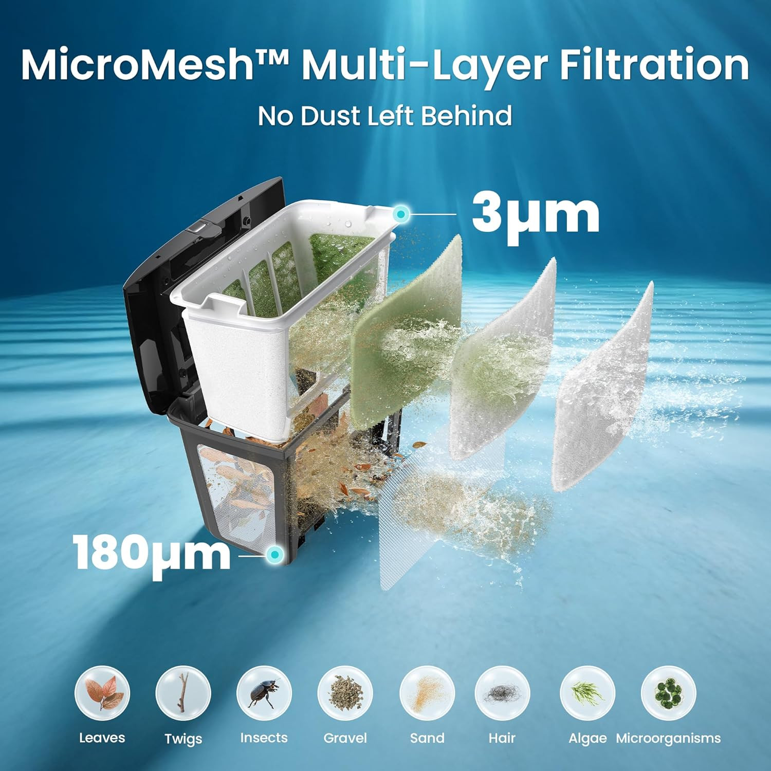 Scuba V3 AI Vision Cordless Robotic Pool Cleaner, 10X Faster Pool Cleaning with