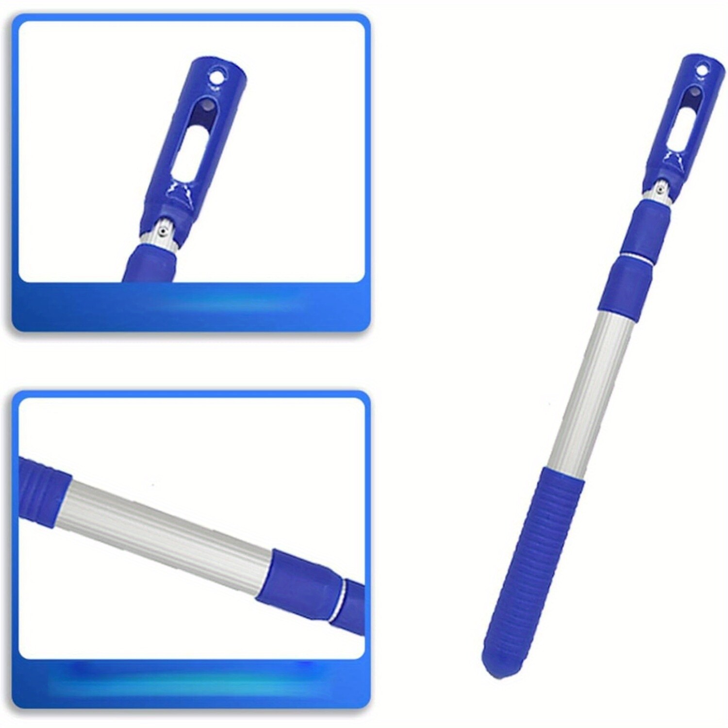 Aluminum Telescopic Pool Pole- Connects to Nets& Brushes | Durable Swimming Tool