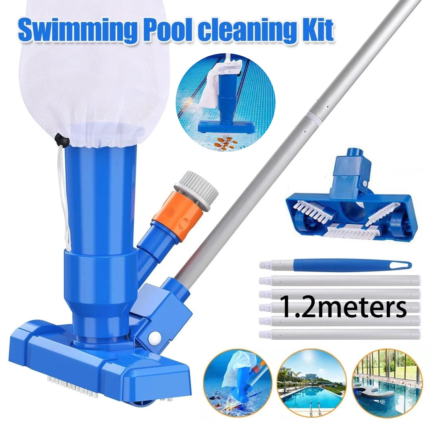 Upgraded Handheld Pool Vacuum for above Ground Pool – Swimming Pool Jet Cleaner