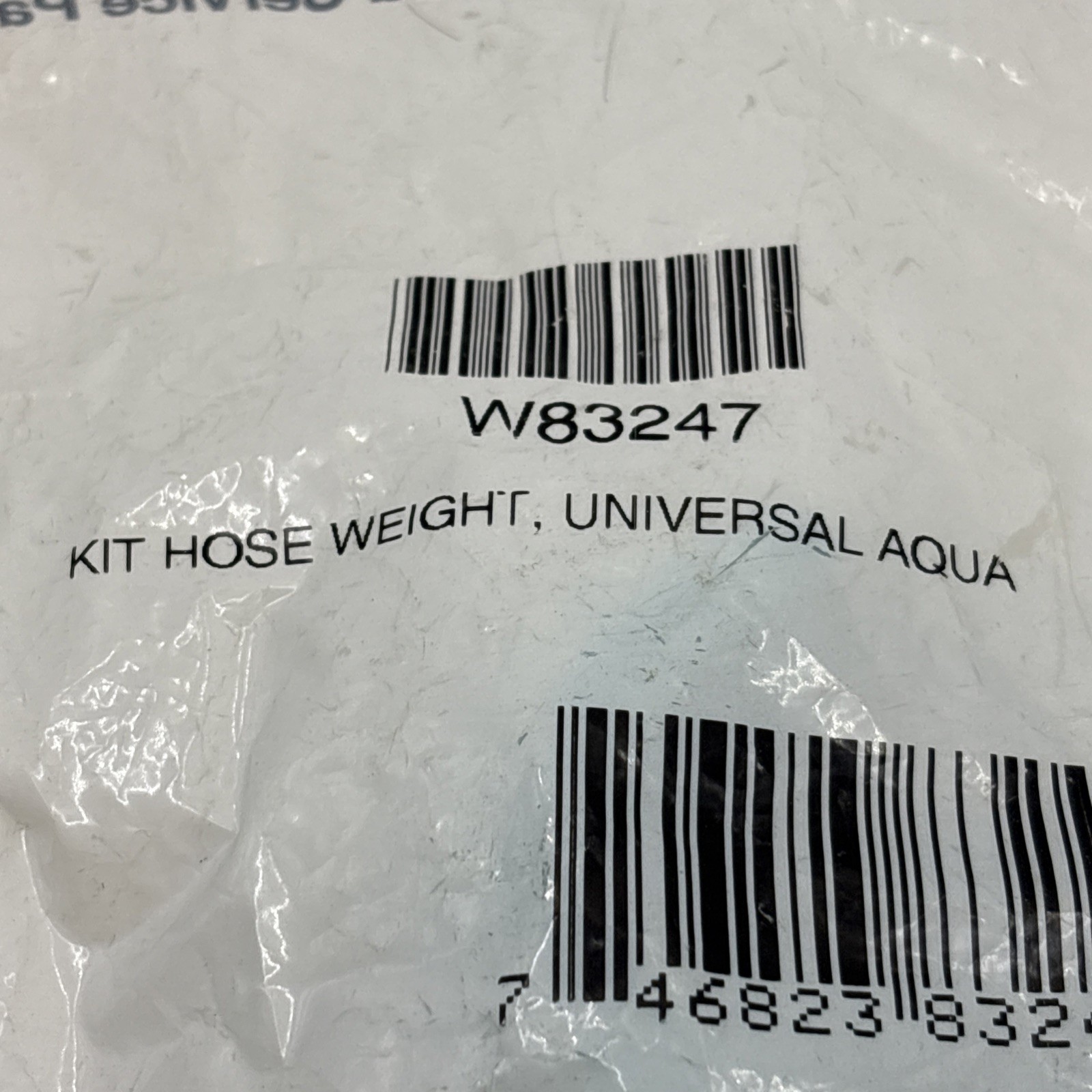 NEW SEALED Baracuda Kit Hose Weight for Baracuda G2-G3 (W83247) UNIVERSAL AQUA