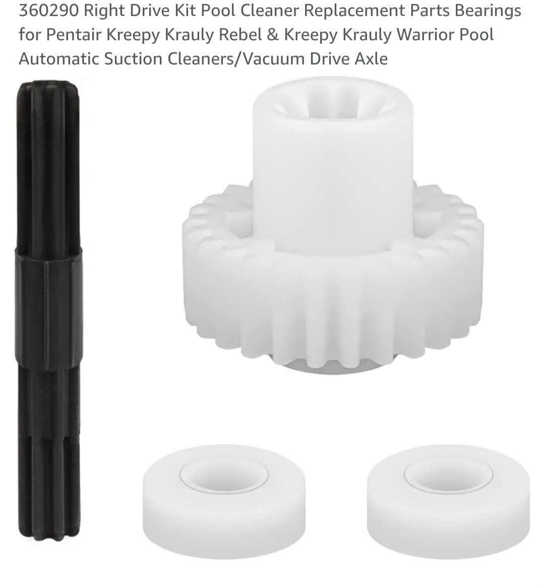 Pentair Rebel Right Drive Kit 360290 Pool Cleaner Replacement Parts/Bearings