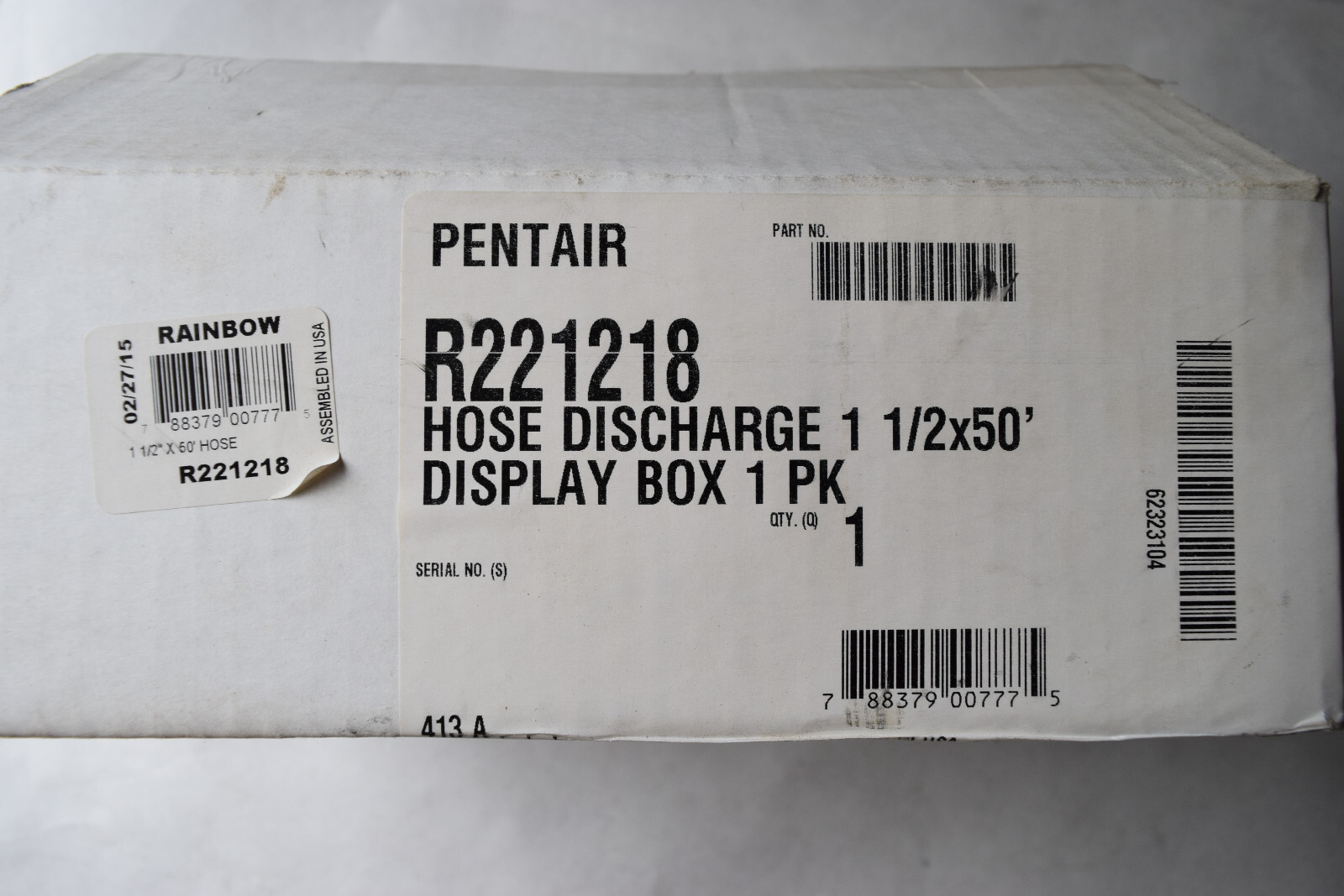 Pentair R221218 Backwash DIscharge Hose 1 1/2&Prime; x 50&prime; w/ SS clamp Commercial Qual