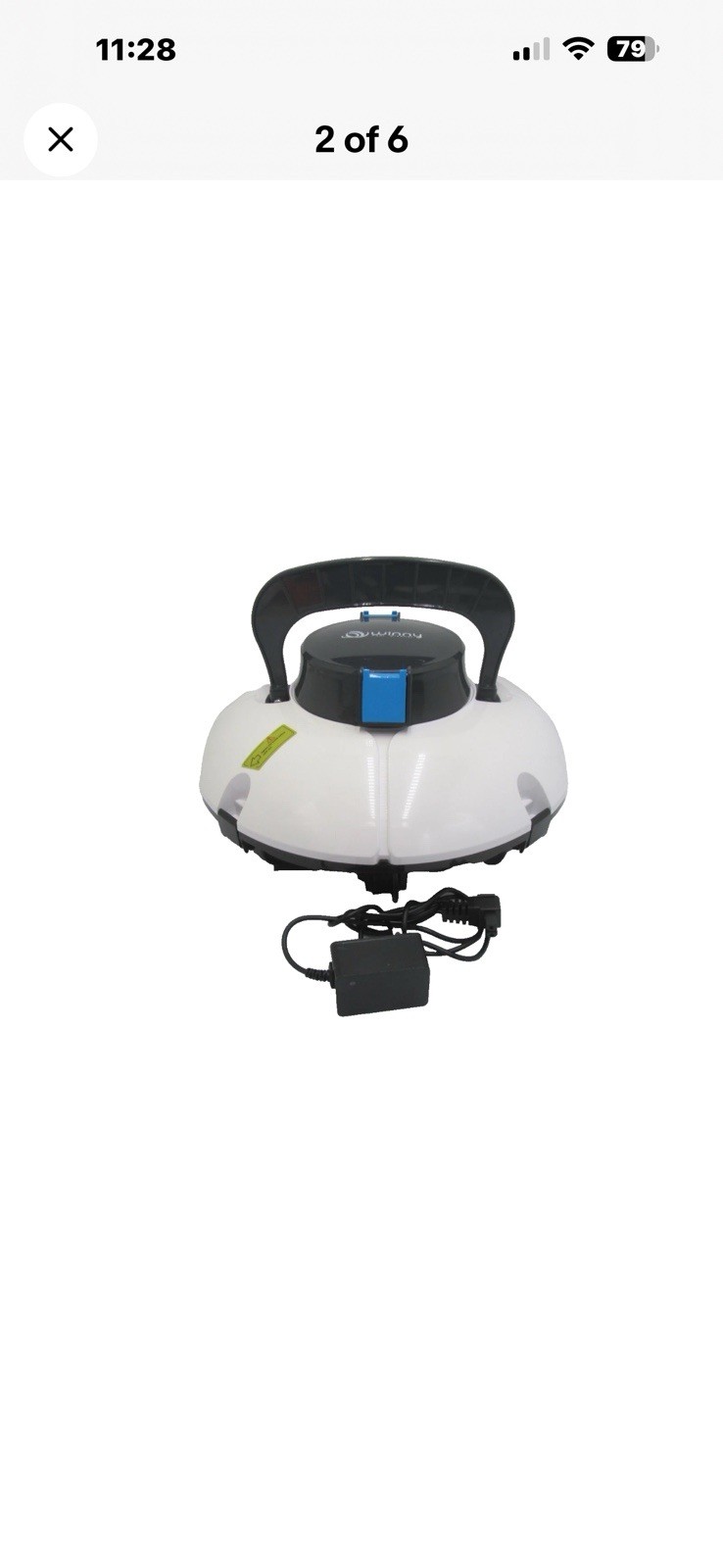 Cordless Robotic Pool Cleaner,Pool Vacuum with Auto- Parking, Lightweight Open