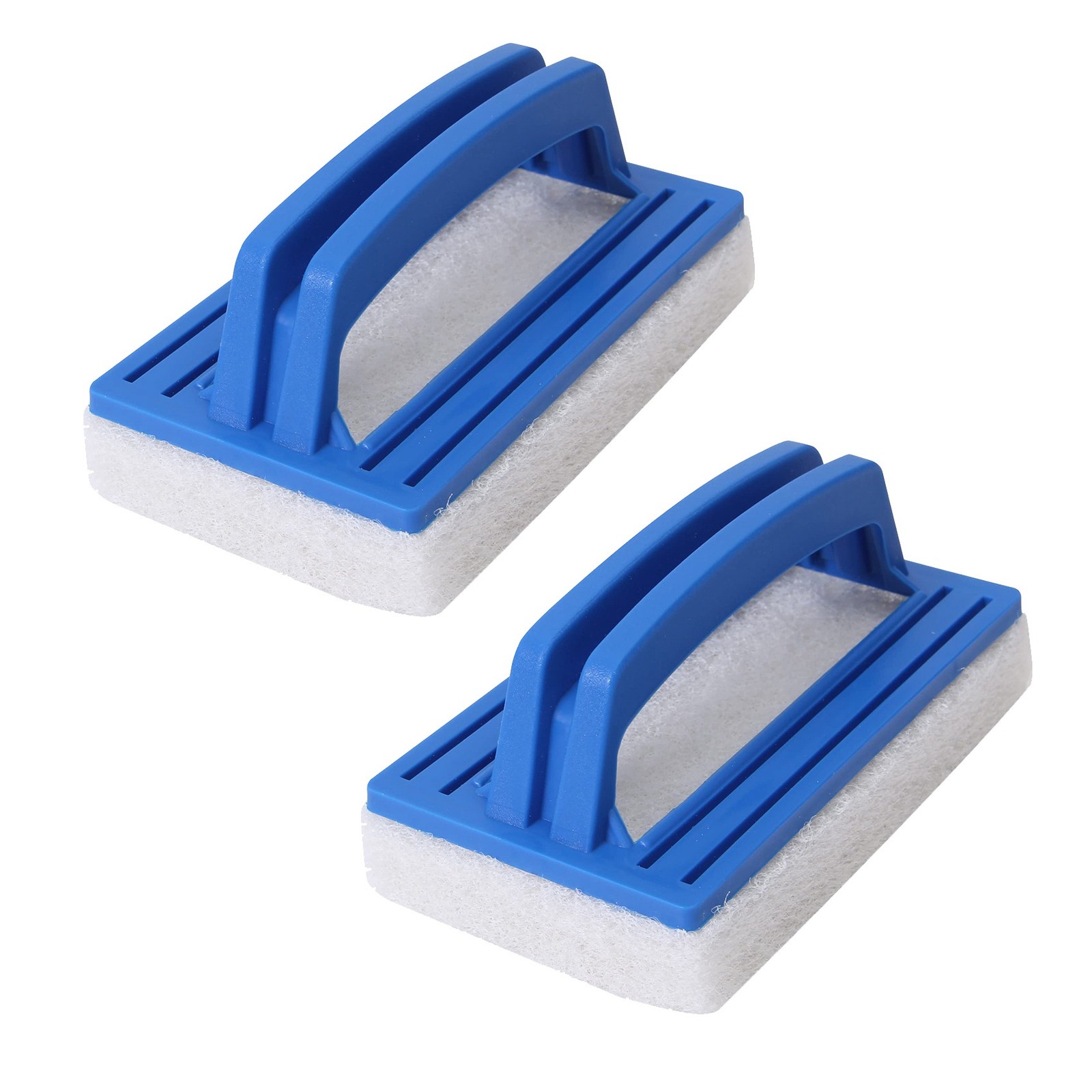 2 Pack Hand-Held Pool Scrub Brush,Scrubbing Scouring Sponge Pad for4809