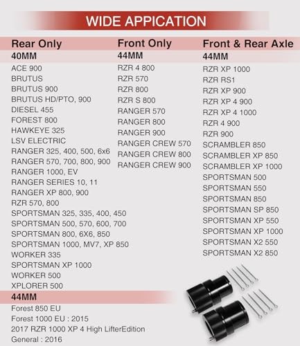40mm & 44mm Front Rear Wheel Bearing Greaser Tool – Greasing Kit Replaces for