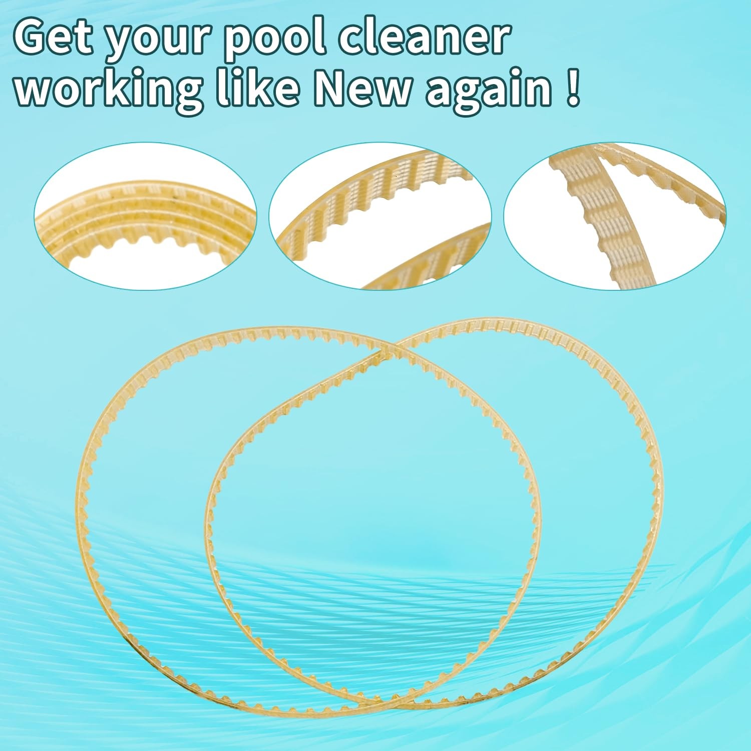 4pcs Pool Cleaner Drive Belts Replacement for Aquabot Parts 3302 A3302PK Belt
