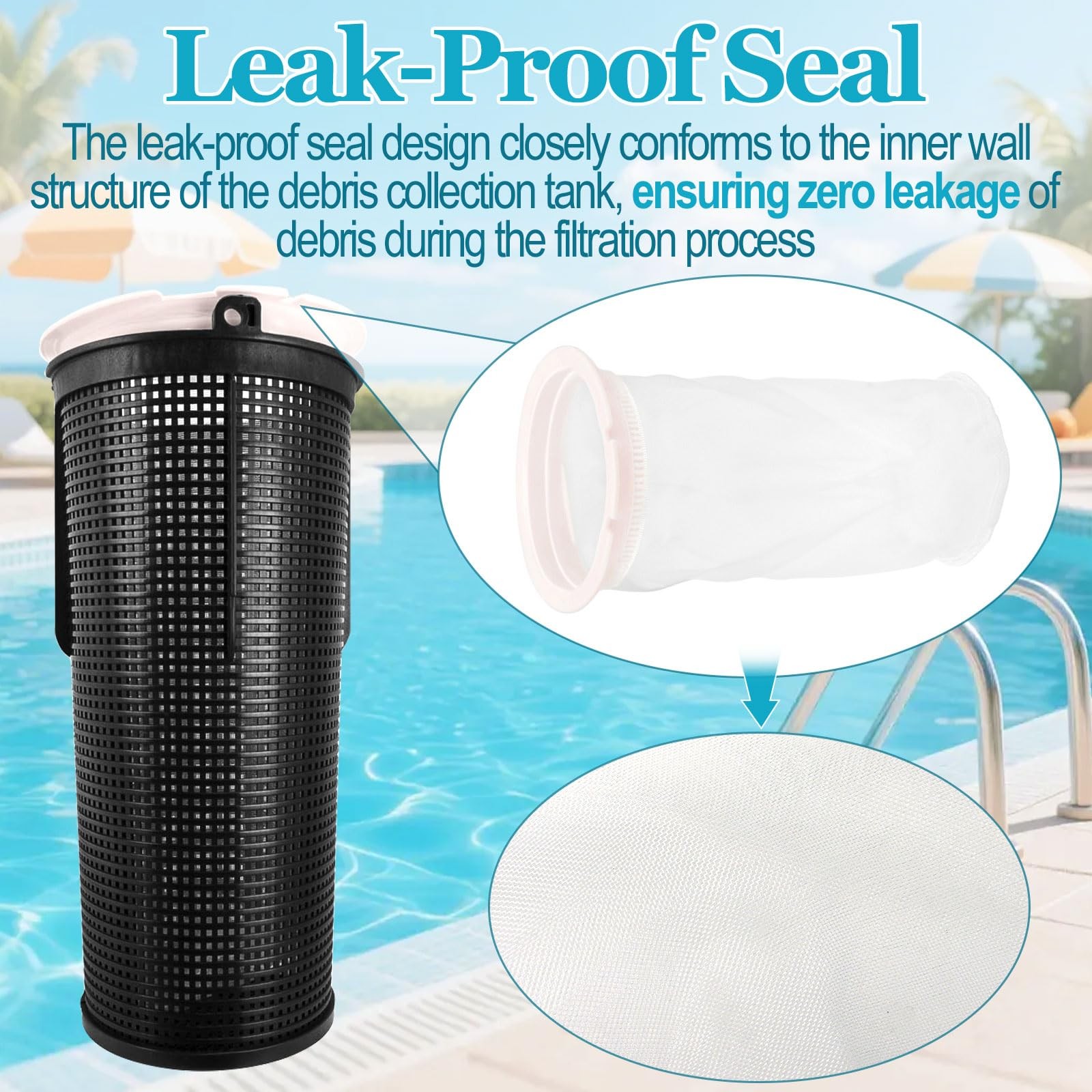 004152451700 Debris Canister Fine Mesh Bag 600 Micron for Paramount Pool Debr…