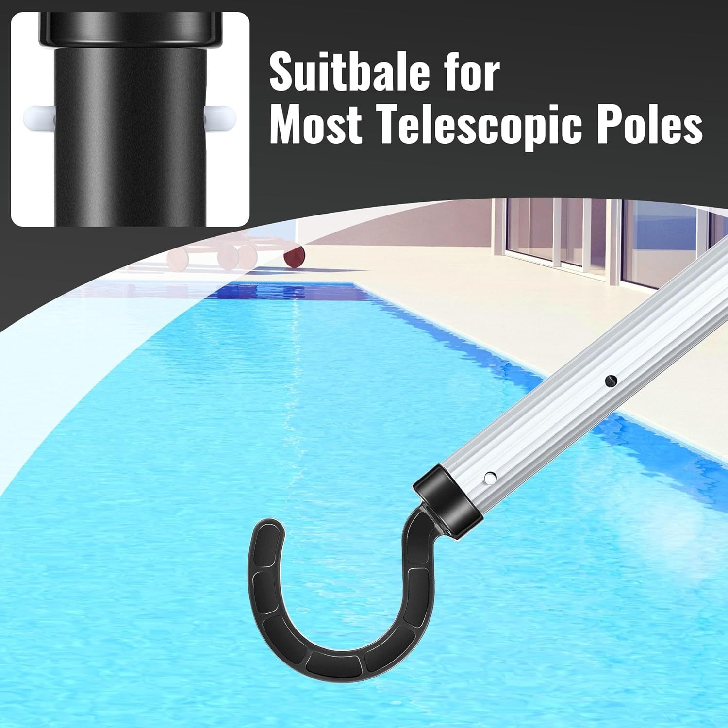 Universal Pool Hook for Robotic Cleaners – Effortless Retrieval Tool