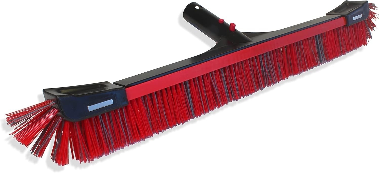 Spartan 22&Prime; Heavy Duty Pool Brush Combo Nylon PBT Bristles Wall Floors