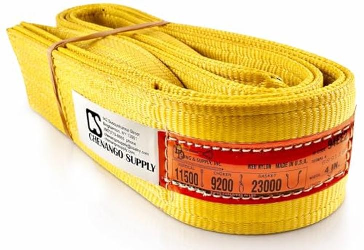DD Sling 4 Inch x 8 Foot Nylon Lifting Sling – USA Made, 11,500 lb Vertical,