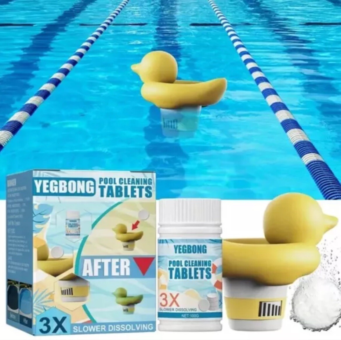 Yegbong pool cleaning tablet – 100pcs
