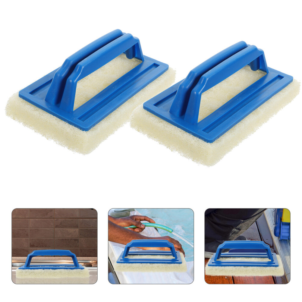 2pcs tile scrub tub scrubber comfort grip scrub brush Bathroom Floor