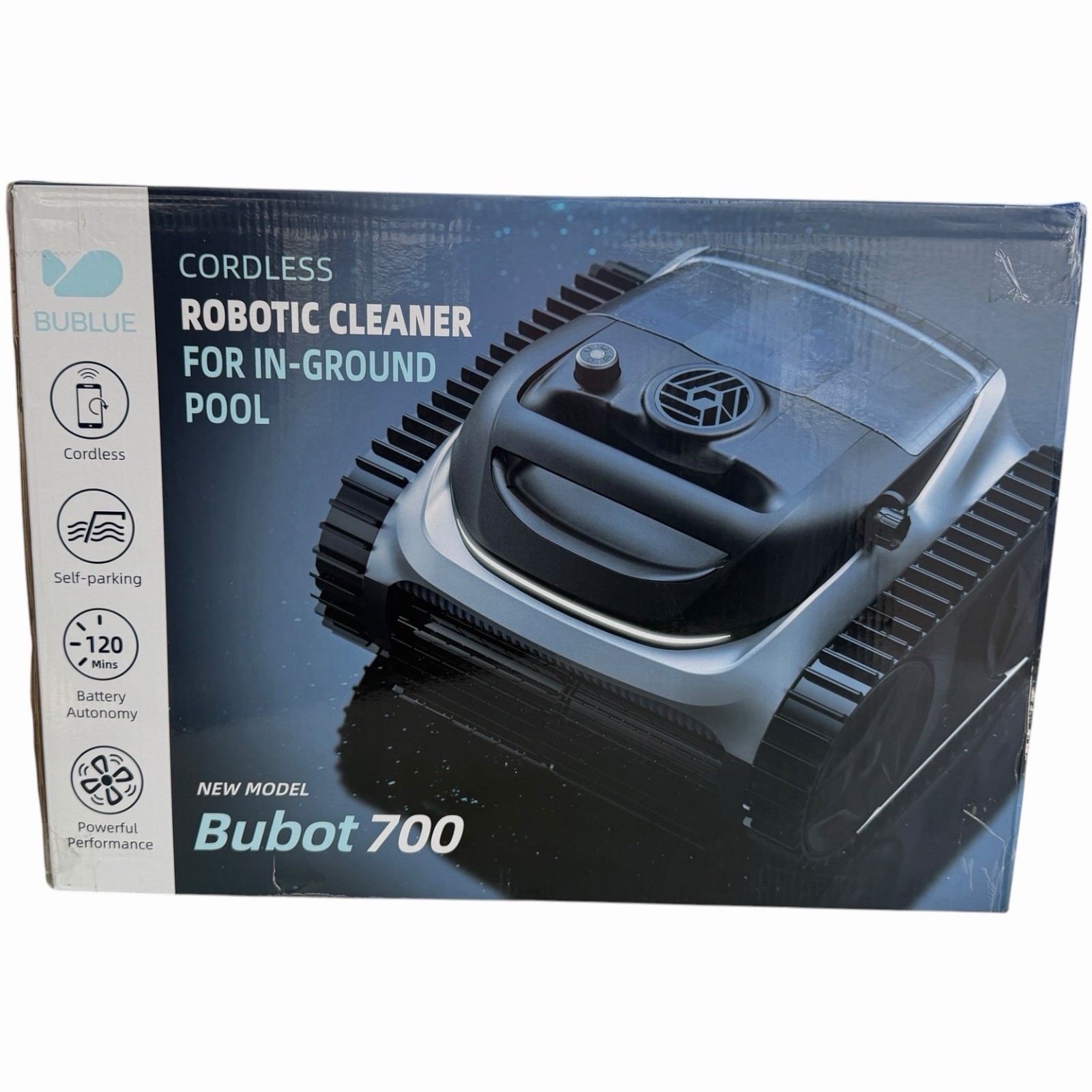 BUBLUE Bubot 700 C10 Cordless In-Ground Pool Cleaner 120 Min New Sealed
