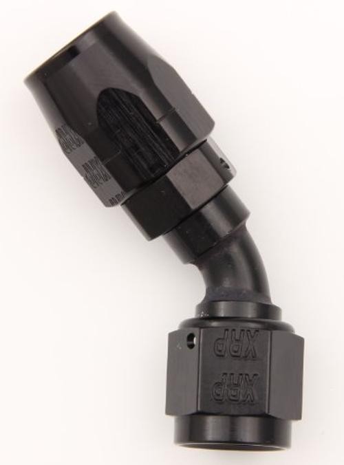 XRP 204510BB Black Size-10 &rsquo;45 Degree&rsquo; Double Swivel Hose End
