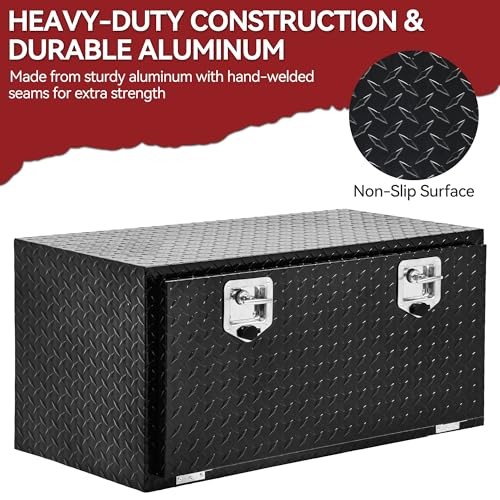 36&Prime; Underbody Tool Boxes – Heavy Duty – Black – 36&Prime;L x 17&Prime;W x 17&Prime;H